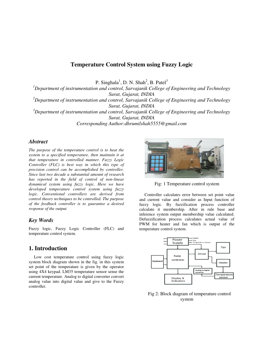 fuzzy logic control pdf